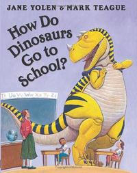 HOW DO DINOSAURS GO TO SCHOOL?