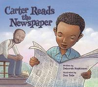 CARTER READS THE NEWSPAPER