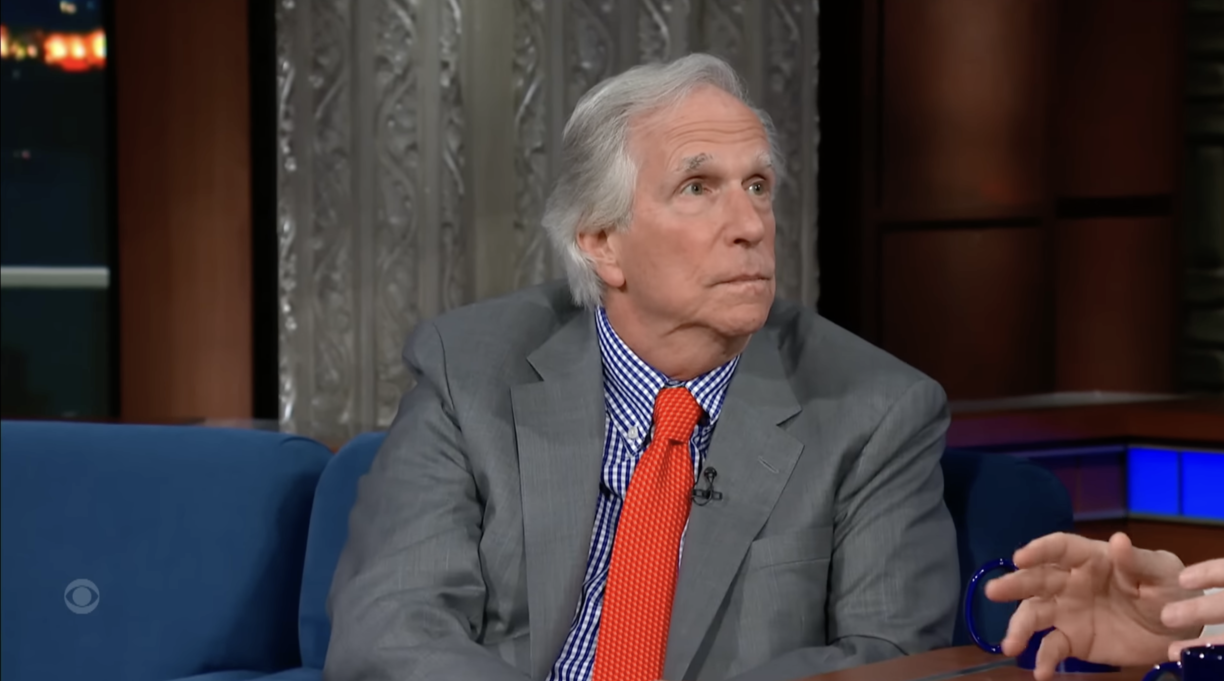 Henry Winkler Talks New Book With Stephen Colbert